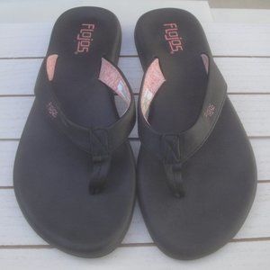 Flojos Sandals Flip-flop Jersey ‘Josie’ Memory Foam Flip Flops Size 8